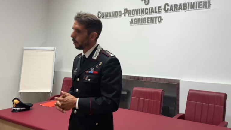 Federico Palmieri comandante CC Agrigento