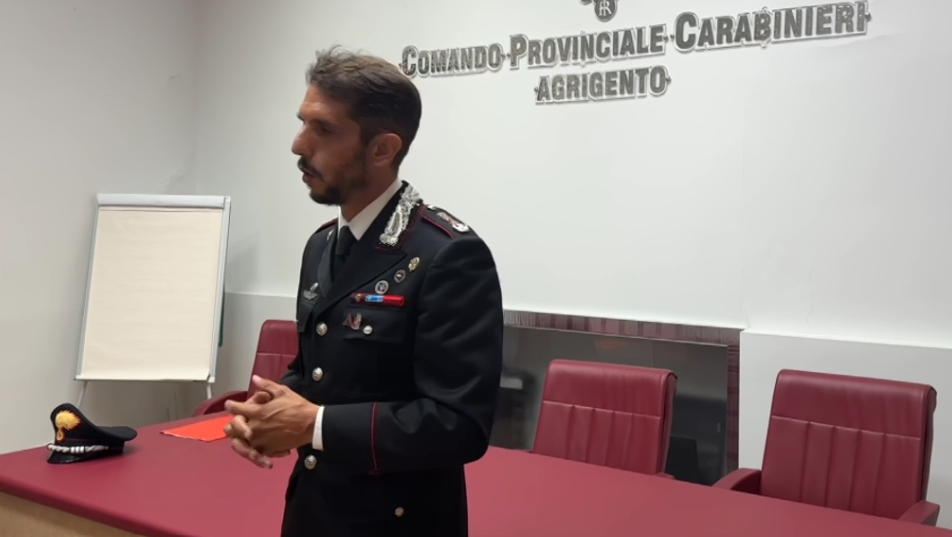 Federico Palmieri comandante CC Agrigento