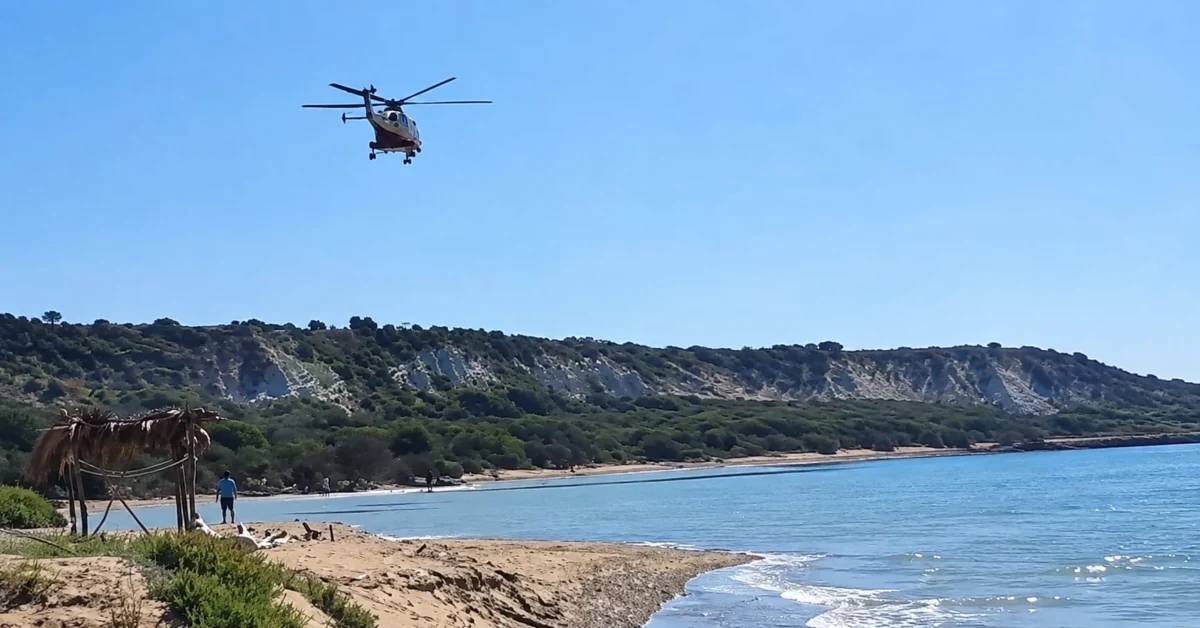 elicottero spiaggia