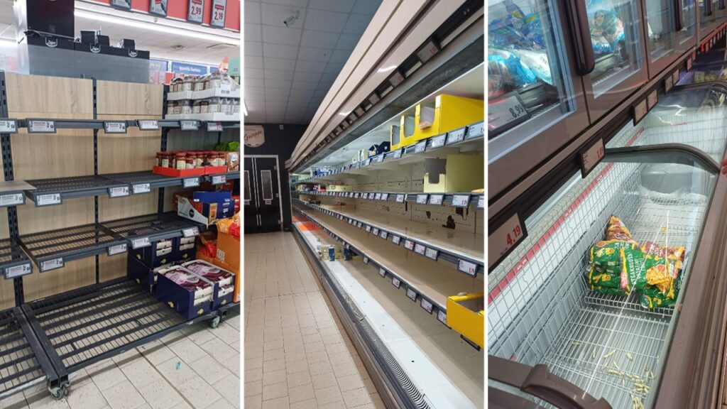 supermercato scaffali vuoti 2026